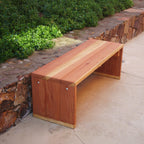 Mendocino Solid Redwood Garden Bench