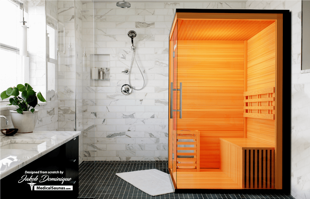 Traditional 7™ Three-Person Hemlock Steam Sauna