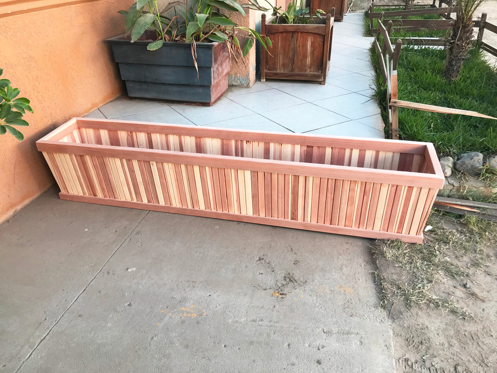 San Clemente Tapered Solid Wood Planter