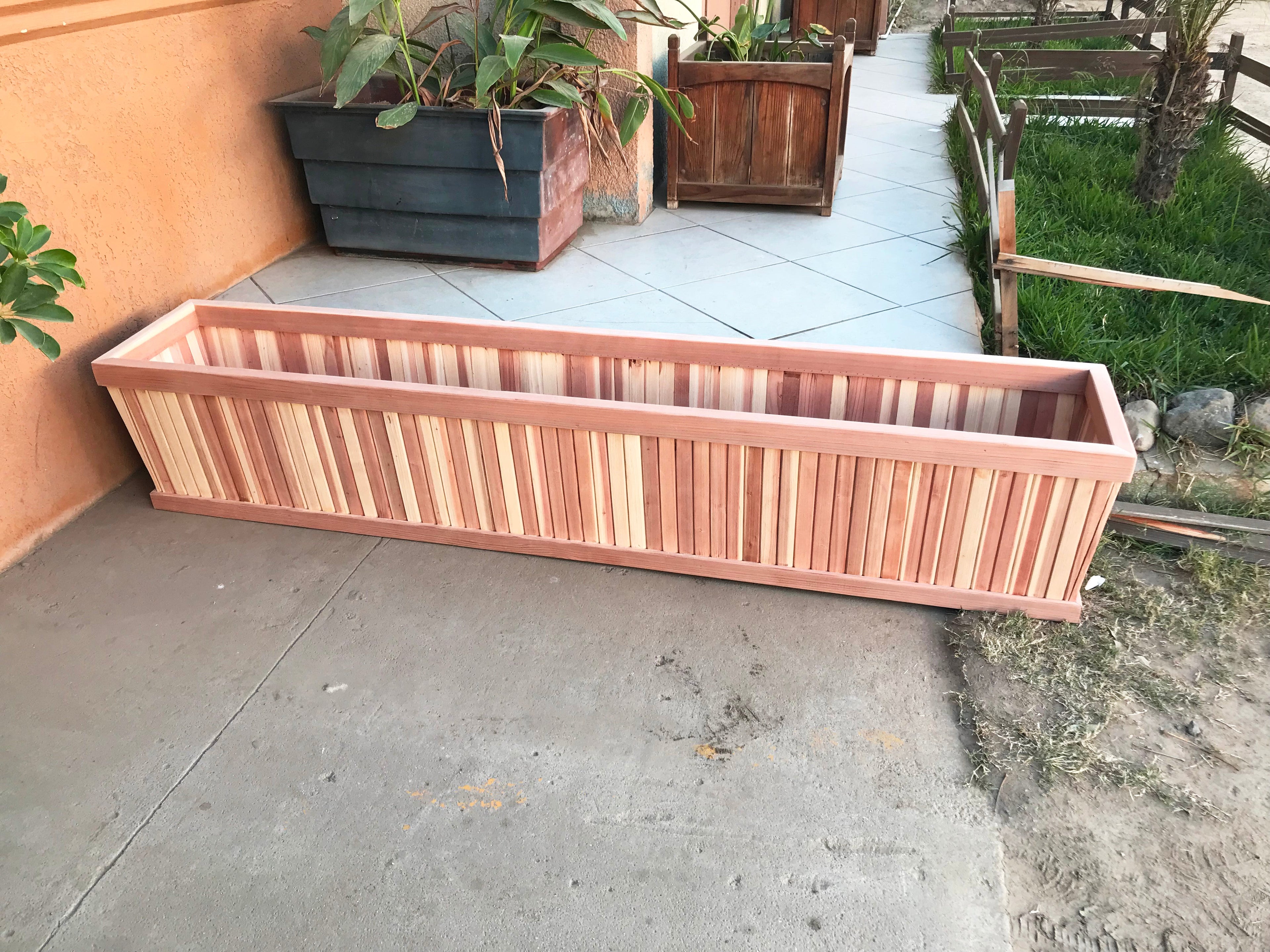San Clemente Tapered Solid Wood Planter