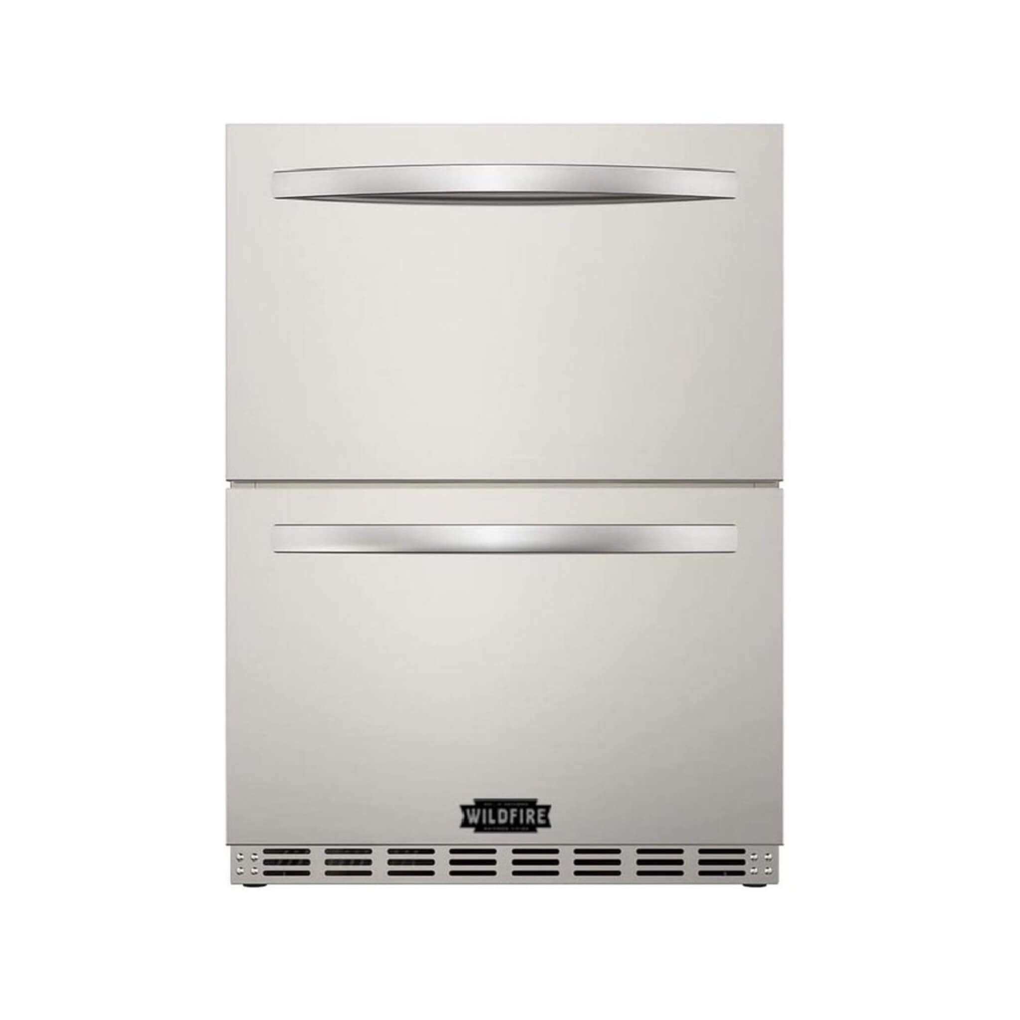 Wildfire Outdoor Living 24-Inch Dual Drawer Door Stainless Steel Outdoor Kitchen Fridge With 5.3 Cubic Feet Capacity [WFRDD24] (SAK50832)